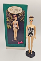 Hallmark Collectors Club Brunette Barbie Debut Keepsake Ornament 1959 U76 - £19.54 GBP