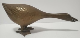 Vintage Solid Brass Goose duck Figurine - £14.91 GBP