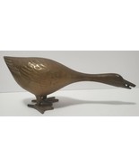 Vintage Solid Brass Goose duck Figurine - £14.74 GBP