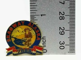 2000 Skagway Alaska Enamel Pinback Pin - £12.02 GBP