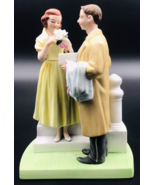 Vintage 1979 Norman Rockwell Museum The First Prom Figurine 7&quot; x 5&quot; x 3&quot; - £9.54 GBP