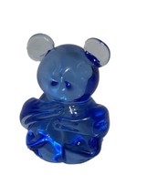 Blue Glass Koala Panda Bear United State Commemorative Fine Art Gallery Figurine - £4.79 GBP