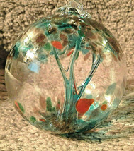 Hanging Glass Ball 4&quot; Diameter &quot;Three Season&quot; Witch Ball (1) GB4 - £15.03 GBP