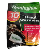 NEW Remington Hand Warmers Hunting/Camping/Hiking Enviro Friendly 10 Pairs - $13.99