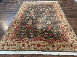 Pak Per&#39;sian Mahal Rug 6x9, Floral Handmade Wool Traditional Oriental Carpet - £1,852.04 GBP