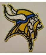 Minnesota Vikings Embroidered Applique Ragnar PATCH~3 1/8" x 2 3/8"~Iron... - $3.87