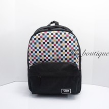 NWT Vans Realm Classic Backpack School Laptop Bag Checkerboard Glitter Multi $42 - £27.93 GBP