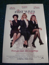 The First Wives Club - Movie Poster With Bette Midler Goldie Hawn &amp; Diane Keaton - £15.73 GBP