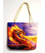 Fire Dragon Techno Jute Tote Bag - $212.11 MXN