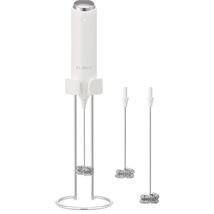 Rechargeable Handheld Milk Frother with USB-C Stand for Cafe-Quality Drinks - $57.37