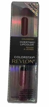 Revlon Colorstay Overtime Lipcolor PERENNIAL PLUM New/Sealed/Boxed Discontinued - $24.74