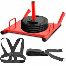 Weight Sled Push Pull Heavy High Training Sled Drag Fitness HD Power Speed T... - £52.71 GBP