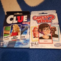 Clue &amp; Guess Who Card Game Hasbro Gaming New/Sealed , great family fun - £6.15 GBP