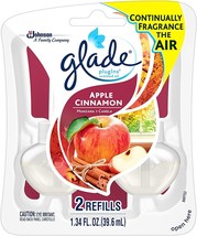 Glade PlugIns Scented Oil Air Freshener Refills, 2Count, 1.34 fl oz (Apple Cinna - £32.76 GBP