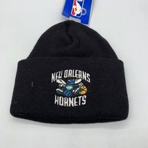 Vintage Cuffed New Orleans Hornets NBA Hat Black Beanie Cap New Men - $18.05 CAD