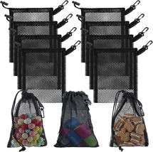 10PCS Mesh Bags With Clips 5.9x7.9Inch Portable Storage Bags with Sliding for to - £19.61 GBP