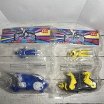 1995 Power Rangers Retro McDonald’s Blue &amp; Yellow Power Rangers With Nin... - £20.96 GBP