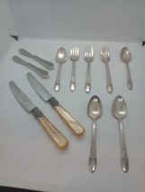 Vintage Junk Drawer Lot Silverware Mix 1847 Rogers Bros EME Italy - £7.79 GBP