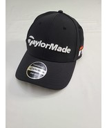 TaylorMade Embroidered M6 M5 Golf Hat Cap Black Adjustable Hook and Loop - £20.95 GBP