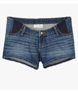 Isabel Maternity Relaxed Midi Shorts Size 0/25 Dark Blue X6YR6-Low Rise - $897.61 MXN
