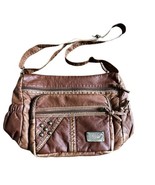 Vintage Esprit Brown Faux Leather Purse Hand Bag Cross Body Or Shoulder Y2K - £15.73 GBP