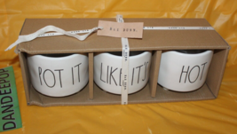 Rae Dunn Pot It Like It's Hot 3 Planter Ceramic Bowl Set - £34.94 GBP