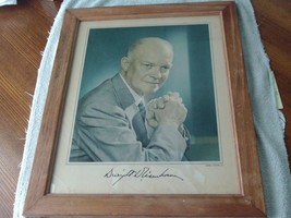 Hand Signed Dwight Eisenhower President Photo Yousuf Karsh 13.5 X 10.5 - £703.29 GBP