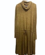 Anthropologie Sunday In  Brooklyn cowl-neck sweater dress gold/brown col... - $87.12