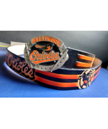 BALTIMORE ORIOLES Genuine Leather Belt &amp; MLB Numbered Limited Edition Bu... - $60.86 CAD