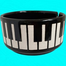 Vintage Piano Keys Ashtray Black &amp; White Waechtersbach Collectible West Germany - £16.53 GBP
