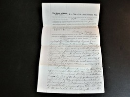 At a Term of the Court of Common Pleas- Handwritten Signed Document, 187... - $18.94