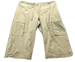 Mountain Hardwear Shorts Women Size 10 Gray Nylon Pocket Logo Pull On Drawstring - £14.96 GBP