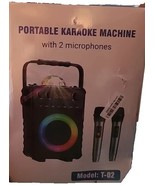Karaoke Machine with 2 Wireless Microphones, Portable Karaoke Machine fo... - €26,14 EUR