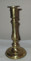 Vintage Brass Candlestick Holders made in India ROUND Base 7.25” TALL - £11.77 GBP