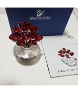 SWAROVSKI 2002 VASE OF RED ROSES (15TH SCS ANNIVERSARY) #283394 original... - $69.78