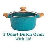 Pioneer Woman ~ TEAL Speckle ~ 5 Quart ~ Dutch Oven w/Lid ~ Cast Aluminum - $913.91 MXN