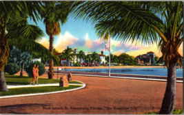 Vintage Postcard Snell Isle Boulevard Island  St. Petersburg Florida FL (A14) - £4.57 GBP