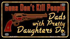 Guns Dont Kill People Novelty Mini Metal License Plate Tag - £11.68 GBP