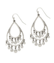 Womens Gypsy Dangle Drop Tassel Earrings Silver - £11.12 GBP