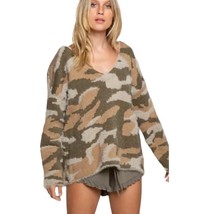 POL Fuzzy Camo Sweater - $26.89