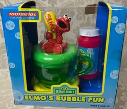 Sesame Street Elmo&#39;s Bubble Fun Set In Original Pkg. Tootsie Toy Vintage 1996 - £20.68 GBP