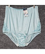 Vanity Fair Sissy Panty LACE Nouveau Slippery Nylon  9/2XL AZURE MIST - $41.16