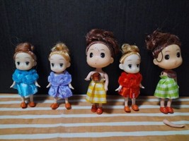 NEW 4.5&quot;  OR Smaller Ddung Cute Asian Fashion Dolls Lot Of 5 keychain, Backpack - £14.93 GBP