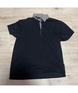 Ben Sherman Polo Shirt Mens Small Black Gingham Trim Casual Vtg Punk Oi!... - $27.65