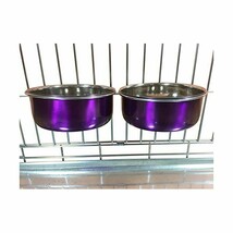 Ellie-Bo Pair of Dog Bowls for Crates/Cages or Pens, Medium, 0.9 Litre, ... - $28.00