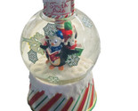 Christmas South Pole Water Globe Not Functioning Properly 8 Inches Tall - $59.28