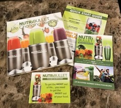 NutriBullet Recipes 4 pc. Mixed Lot User Guide Recipe Books + Pamphlet - £13.68 GBP