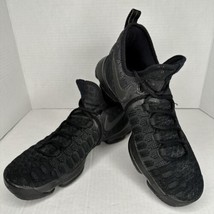 Nike KD 11 Durant Men&#39;s Sz 9.5 Basketball Zoom Triple Black Shoes 843392-001 - £54.66 GBP