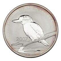 2007 Australia Silver 1oz Kookaburra (BU Condition) KM# 889 - $134.58