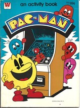 Vintage 1982 Pac-Man Activity Book-Whitman-Bally Midway-Some Damage, Col... - $13.73 CAD